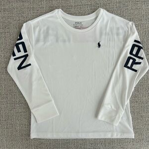 Polo Ralph Lauren Girls Small (7) White Long Sleeve